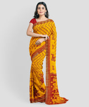 Load image into Gallery viewer, Pure Cotton Gathchola Saree With Gujari Prints