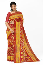 Load image into Gallery viewer, Pure Cotton Gathchola Saree With Flower Prints