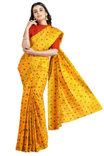 Load image into Gallery viewer, Yellow Saree With Multidots In Cotton Gathchola