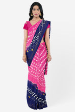 Load image into Gallery viewer, Vibrant Hand Tie-Dye Bandhani Saree with Attached Blouse