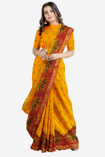 Load image into Gallery viewer, Pure Cotton Gathchola Saree In Elephant Print