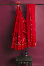 Load image into Gallery viewer, Flawless Bandhani Art on Pure Viscose Georgette