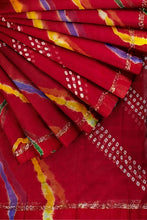 Load image into Gallery viewer, Traditional Pure Bandhani Saree – Viscose Georgette Collection