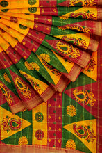 Load image into Gallery viewer, Ethnic Rajasthani Print Cotton Saree
