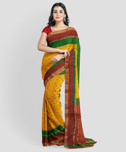 Load image into Gallery viewer, Ethnic Rajasthani Print Cotton Gathchola Saree
