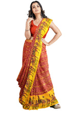 Load image into Gallery viewer, Daily Wear Cotton Rajasthani Gathchola Saree - AtoZSaree
