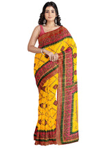 Load image into Gallery viewer, Traditional Print Saree In Cotton Gathchola Fabric
