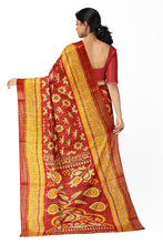 Load image into Gallery viewer, Pure Cotton Gathchola Saree With Flower Prints
