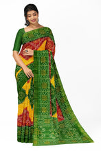 Load image into Gallery viewer, Pure Cotton Bandhej Saree With Green Border
