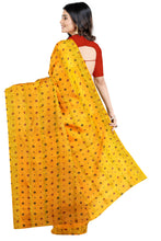 Load image into Gallery viewer, Yellow Saree With Multidots In Cotton Gathchola
