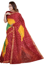Load image into Gallery viewer, Lightweight Bandhej Cotton Saree | AtoZSaree
