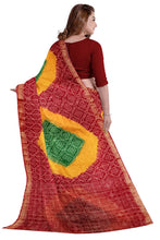 Load image into Gallery viewer, Lightweight Bandhej Cotton Saree | AtoZSaree

