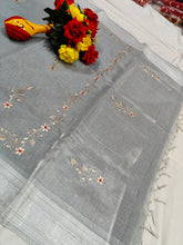 Load image into Gallery viewer, Radiant Kota Doria Saree with Golden Zari
