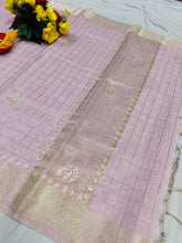 Load image into Gallery viewer, Subtle Charm Zari Kota Saree in Pink
