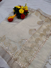 Load image into Gallery viewer, Graceful Kota Doria Saree with Golden Zari
