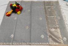 Load image into Gallery viewer, Minimalist Zari Embellished Kota Saree
