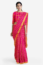 Load image into Gallery viewer, PURE COTTON SAREE IN MIRROR WORK PINK COLOUR
