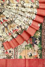 Load image into Gallery viewer, Classic Soft Silk Banarasi Border Saree for Festive Wear