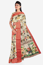 Load image into Gallery viewer, Classic Soft Silk Banarasi Border Saree for Festive Wear