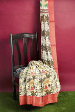 Load image into Gallery viewer, Classic Soft Silk Banarasi Border Saree for Festive Wear
