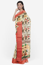 Load image into Gallery viewer, Classic Soft Silk Banarasi Border Saree for Festive Wear