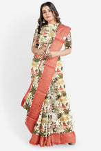 Load image into Gallery viewer, Classic Soft Silk Banarasi Border Saree for Festive Wear