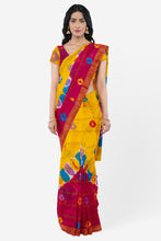 Load image into Gallery viewer, Traditional Print Saree In Cotton Gathchola Fabric

