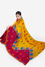 Load image into Gallery viewer, Traditional Print Saree In Cotton Gathchola Fabric
