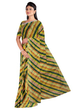 Load image into Gallery viewer, Cotton Gathchola Saree With Multicolor Lehariya
