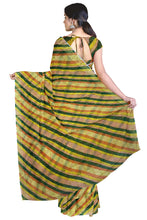 Load image into Gallery viewer, Cotton Gathchola Saree With Multicolor Lehariya
