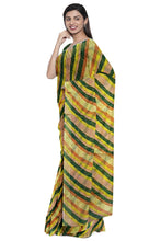Load image into Gallery viewer, Cotton Gathchola Saree With Multicolor Lehariya
