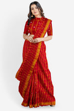 Load image into Gallery viewer, PURE COTTON SAREE IN MIRROR WORK
