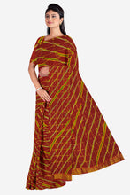 Load image into Gallery viewer, Rajasthani Multicolor Leheriya Saree – Sawan Special Traditional Saree | Pure Cotton | 5.5m Cut | No Blouse | Washable &amp; Colorfast
