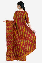 Load image into Gallery viewer, Rajasthani Multicolor Leheriya Saree – Sawan Special Traditional Saree | Pure Cotton | 5.5m Cut | No Blouse | Washable &amp; Colorfast
