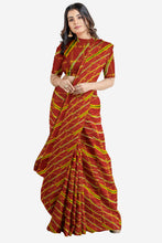 Load image into Gallery viewer, Rajasthani Multicolor Leheriya Saree – Sawan Special Traditional Saree | Pure Cotton | 5.5m Cut | No Blouse | Washable &amp; Colorfast
