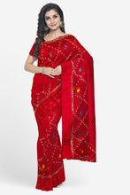 Load image into Gallery viewer, Flawless Bandhani Art on Pure Viscose Georgette