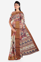 Load image into Gallery viewer, Luxury Soft Silk Banarasi Border Saree with Matching Blouse