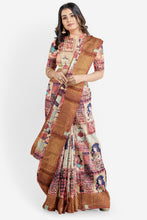 Load image into Gallery viewer, Luxury Soft Silk Banarasi Border Saree with Matching Blouse