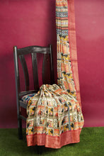 Load image into Gallery viewer, Designer Soft Silk Saree with Banarasi Border and Blouse