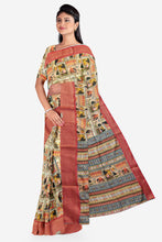 Load image into Gallery viewer, Designer Soft Silk Saree with Banarasi Border and Blouse