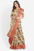 Load image into Gallery viewer, Designer Soft Silk Saree with Banarasi Border and Blouse