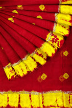 Load image into Gallery viewer, Designer Viscose Georgette Saree – Authentic Bandhani