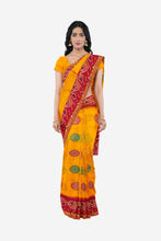 Load image into Gallery viewer, Pure Cotton Gathchola Saree
