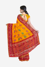 Load image into Gallery viewer, Pure Cotton Gathchola Saree
