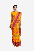 Load image into Gallery viewer, Pure Cotton Gathchola Saree
