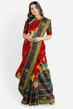 Load image into Gallery viewer, PURE COTTON SAREE WITH BANDHEJ PRINT
