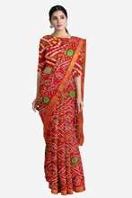 Load image into Gallery viewer, Beautiful Gota Border Gadchola Saree

