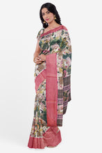 Load image into Gallery viewer, Traditional Soft Silk Saree with Banarasi Border &amp; Blouse