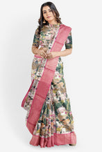 Load image into Gallery viewer, Traditional Soft Silk Saree with Banarasi Border &amp; Blouse