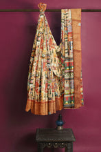 Load image into Gallery viewer, Elegant Soft Silk Banarasi Border Saree with Blouse Piece